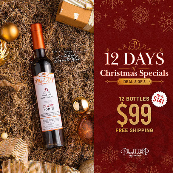 CHRISTMAS DEAL - $99 for 12 bottles of TAWNY FORTE FORTIFIED DESSERT WINE - FREE SHIPPING IN ONTARIO