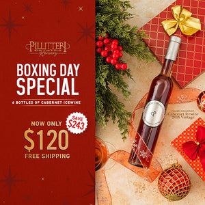 BOXING WEEK BLOWOUT - 6 bottles of Market Collection Cabernet Icewine for $120 - FREE SHIPPING IN ONTARIO