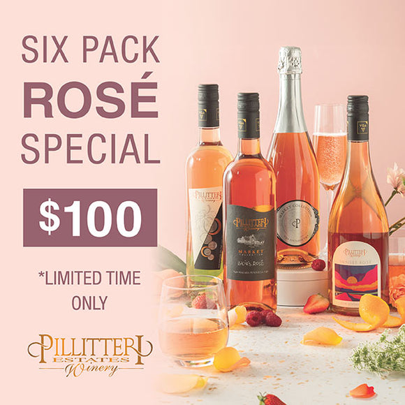 ROSE SPECIAL – $100 FOR 6 Pack of Premium VQA Rose Wines - INCLUDES COMPLIMENTARY TASTING VOUCHER FOR TWO PEOPLE