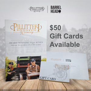 $50 Gift Card Redeemable at Pillitteri and BarrelHead - Sent directly to your recipient